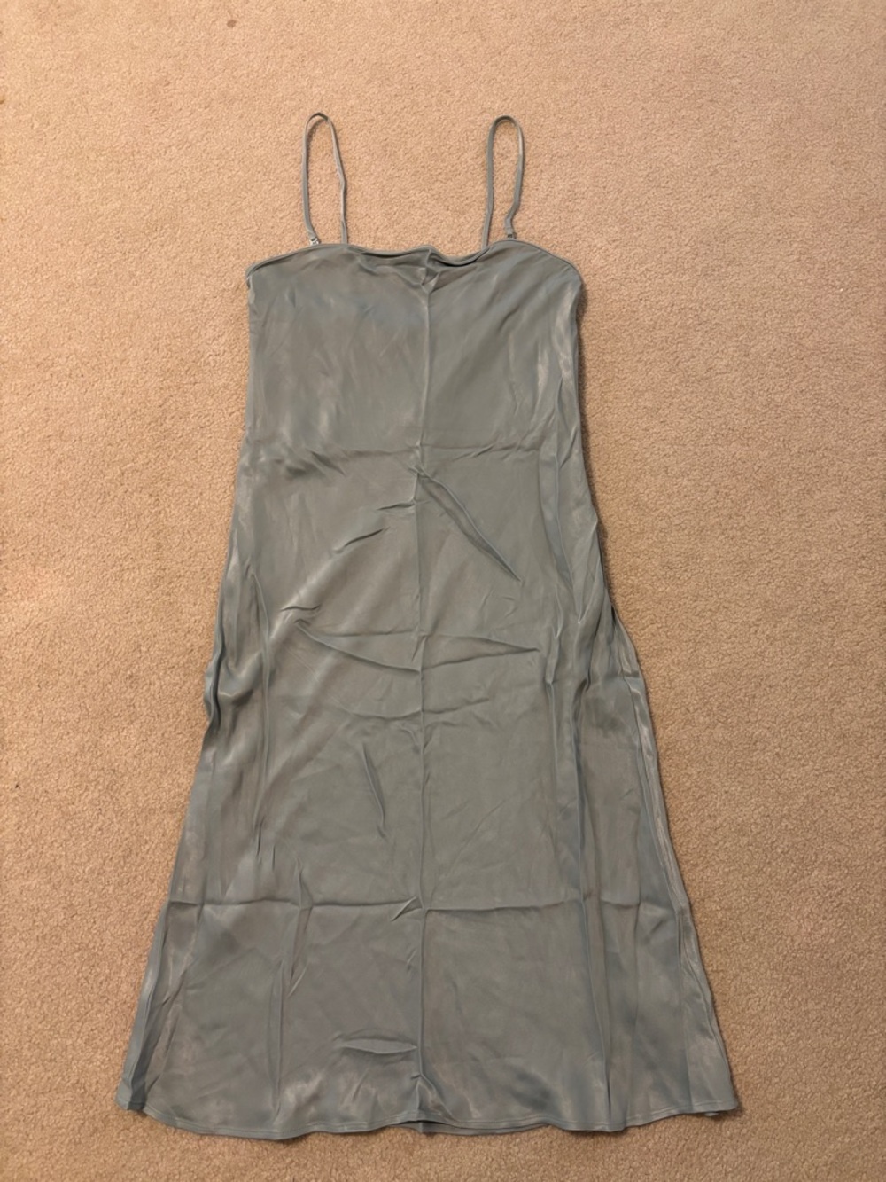 Anthropologie Tilda Slip Dress Midi Edition in Sage Green - Picture 4 of 15